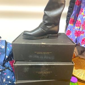 Frye Veronica short boots in black.  Sizes 6.5, 8, 8.5 and 9 available